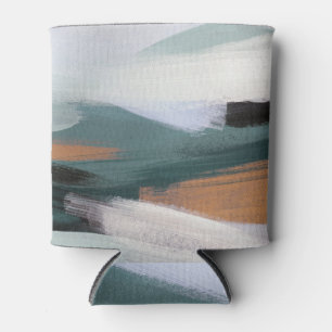 Versatile Abstract Landscape: Artistic Acrylic Can Cooler