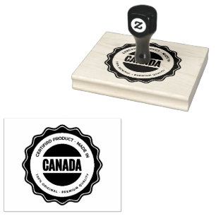 Versatile CANADA Name Printed Custom Color Premium Rubber Stamp