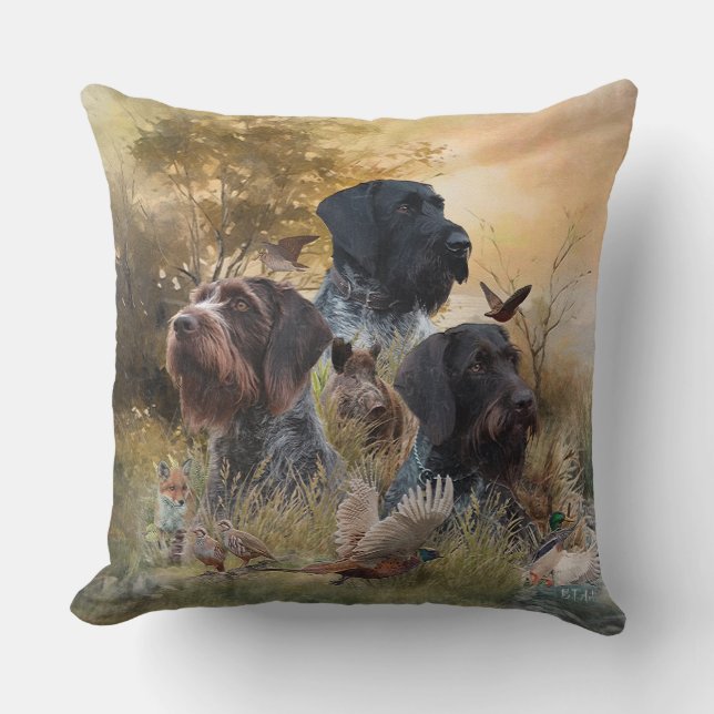 Versatile Hunting Dogs Cushion (Front)