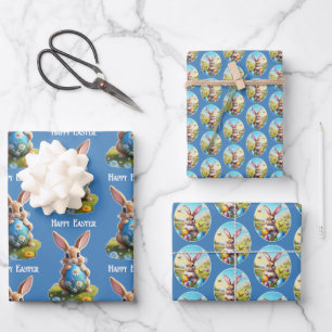 Verschiedene Osterhausen -  Wrapping Paper Sheet