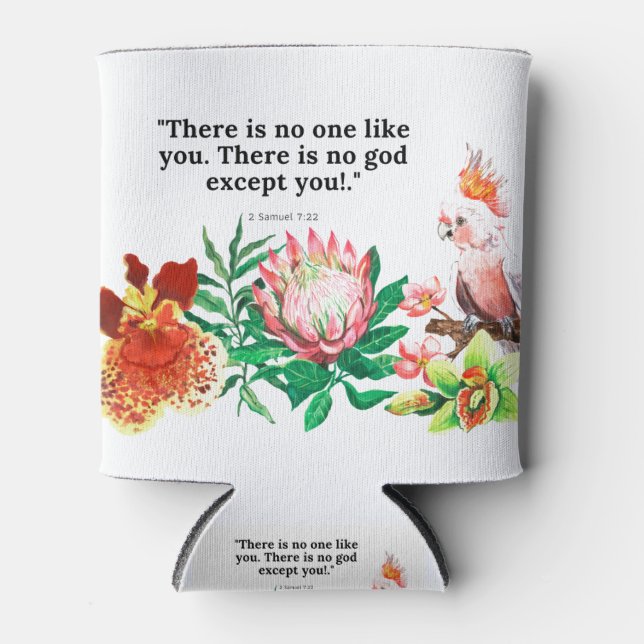verse from the bible with watercolor illustrations can cooler (Front)