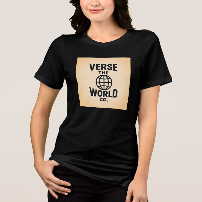 Verse The World Bella+Canvas Women's Tri-blend Tee (Front)