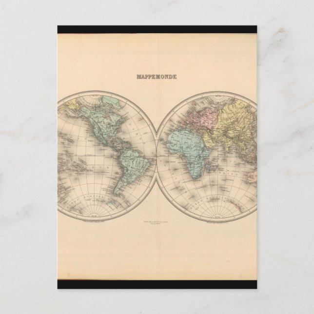 Versed World Map 12 Postcard (Front)