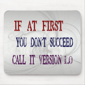 Version 1.0 mouse pad