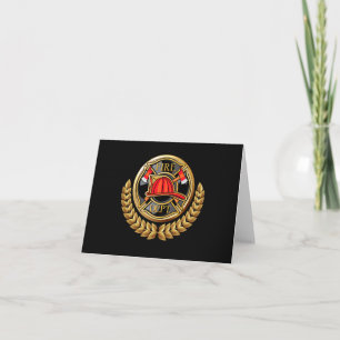 Version 2 Fire Department Thank You or Blank Note Card