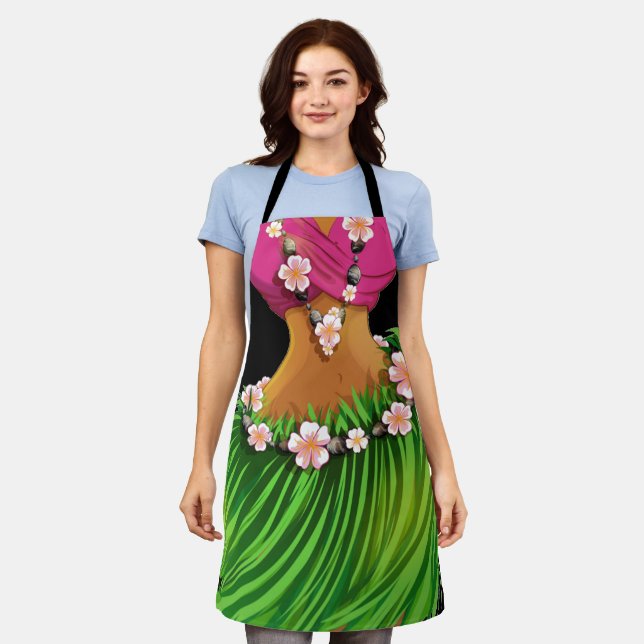 Version 2 Luau or Kitchen Laughter Apron (Worn)