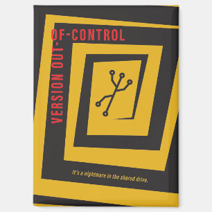 Version Control - vintage movie poster parody Magnet
