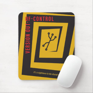 Version Control - Vintage movie poster parody Mouse Pad