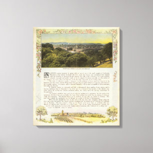 Verso Alameda County, Oakland and the Bay Canvas Print
