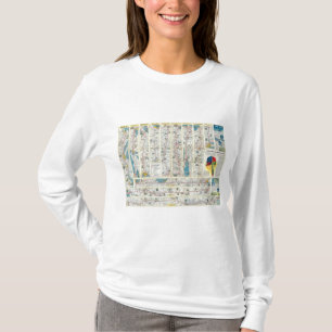 Verso American Airlines system map T-Shirt