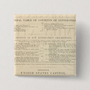 Verso Johnson's New Illustrated Family Atlas 15 Cm Square Badge