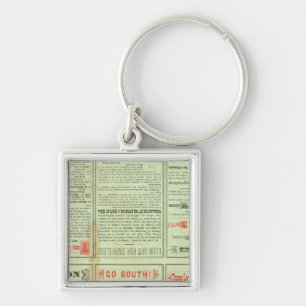 Verso State of Texas Key Ring