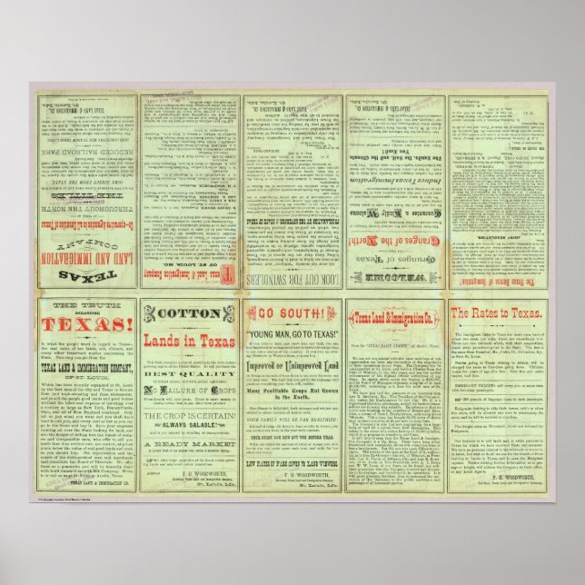 Verso State of Texas Poster (Front)