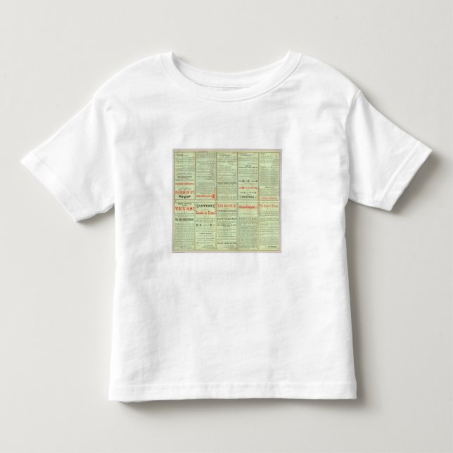 Verso State of Texas Toddler T-Shirt (Front)