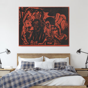 Versuchung des Antonius Canvas Print