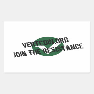 Vertcoin Resistance Sticker