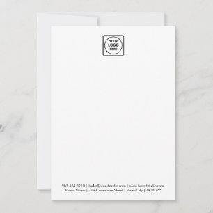 Vertical 5x7 Logo Branded Note Card