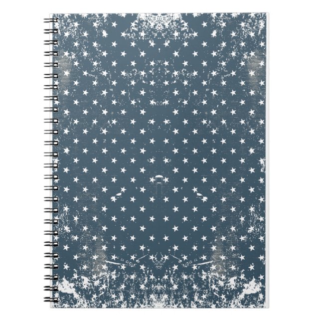 vertical american flag spiral notebook (Front)