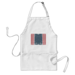 vertical american flag standard apron