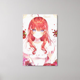 Vertical anime girls Premium Wrapped Canvas(Gloss) Canvas Print