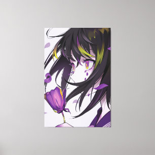 vertical anime girls Premium Wrapped Canvas(Gloss) Canvas Print
