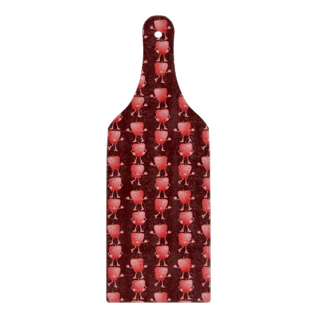 Vertical Apples Cutting Board (Front)