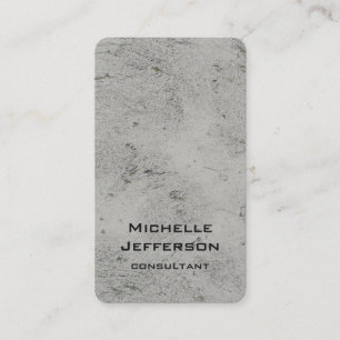 Vertical Artistic Grey Wall Unique Design Business Card