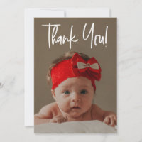 Vertical Baby Girl Photo Birth Announcement