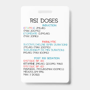 Vertical Badge ID Badge