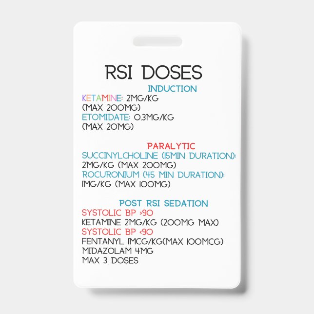 Vertical Badge ID Badge (Front)