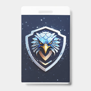 Vertical badge with Eagle ID Badge