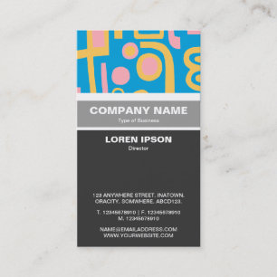 Vertical Banded - Abstract 170914 Business Card
