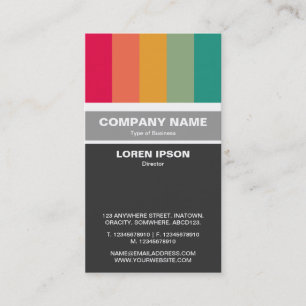 Vertical Banded - Colour bars 01 Business Card