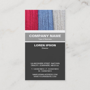 Vertical Banded - Darning Cotton Business Card