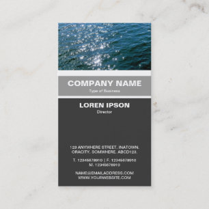 Vertical Banded - Sparkling Water Business Card