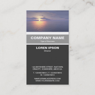 Vertical Banded - Sunrise/Sunset Business Card