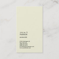 Vertical Beige Minimalist Trend Manager Consultant