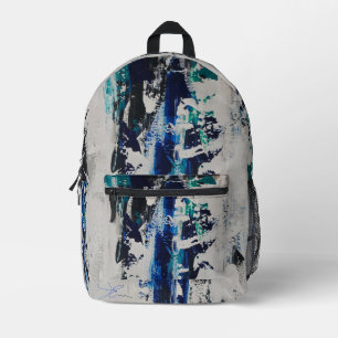 Vertical breeze printed backpack