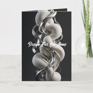 Vertical Chrome Twist - Premium 3D Abstract Card