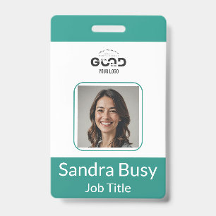 Vertical Company Vertical ID Badge   Customisable 