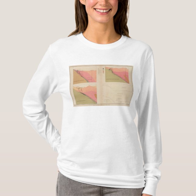 Vertical Cross Sections of the Lode, Belcher Mine T-Shirt (Front)