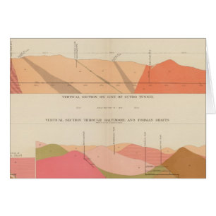 Vertical Cross Sections of the Lode, Sutro Tunnel