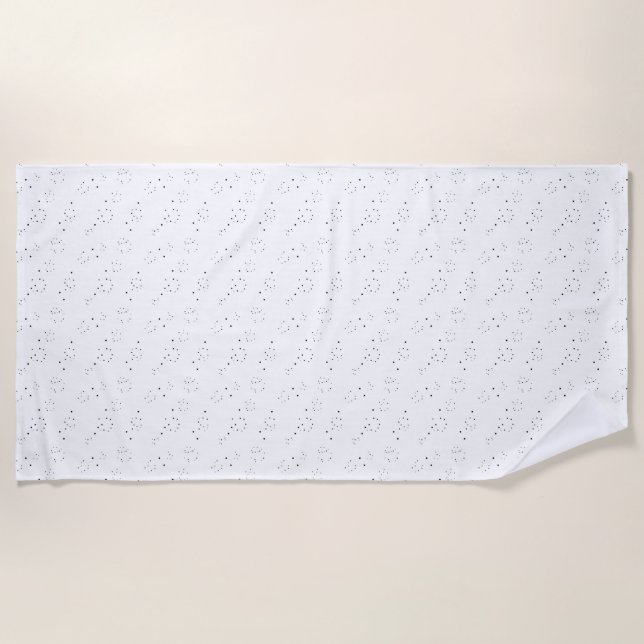 Vertical Design Eight Beach Towel (Front)