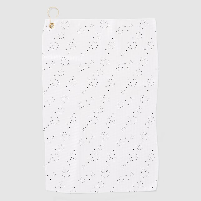 Vertical Design Eight Golf Towel (Front)