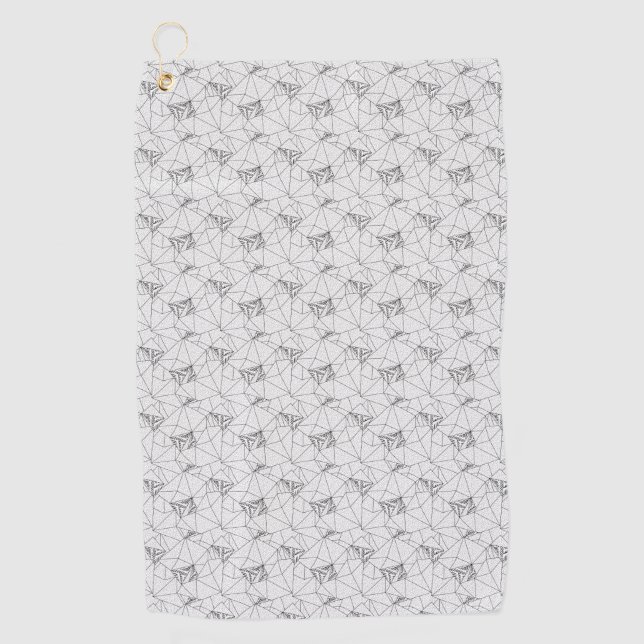 vertical Design One Hundred Two Golf Towel (Front)