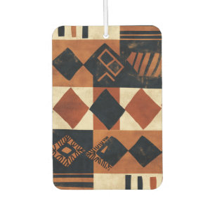Vertical design with African elements Car Air Freshener