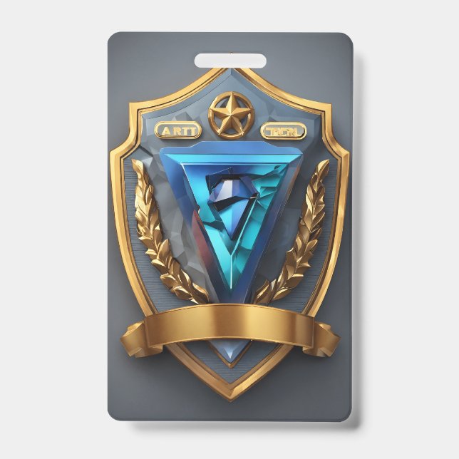 Vertical | Durable Custom ID Card Holder for Event Badge (Front)