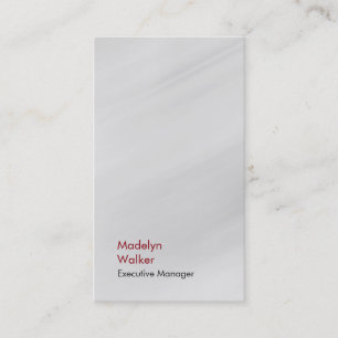 Vertical elegant unique modern grey business card