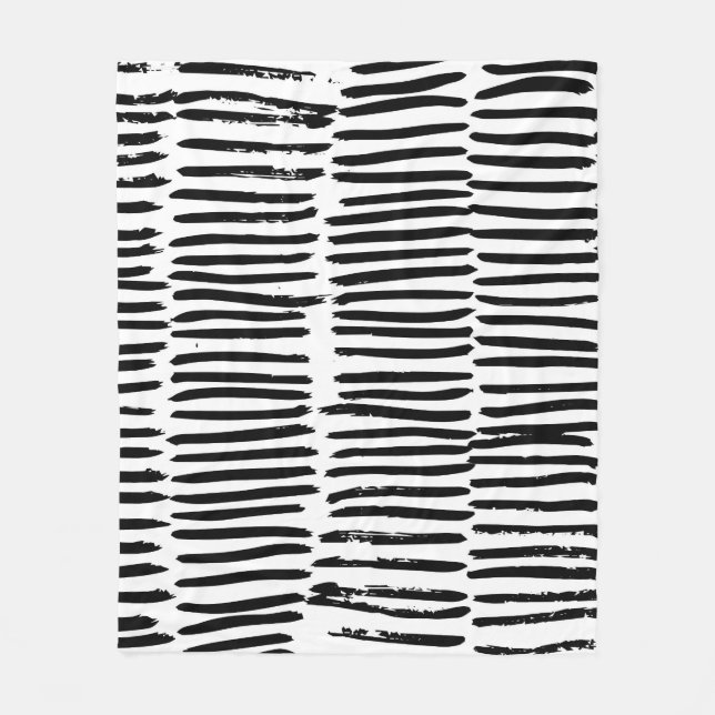 Vertical Elements: Hand-Drawn Seamless Style. Fleece Blanket (Front)