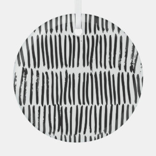 Vertical Elements: Hand-Drawn Seamless Style. Glass Tree Decoration